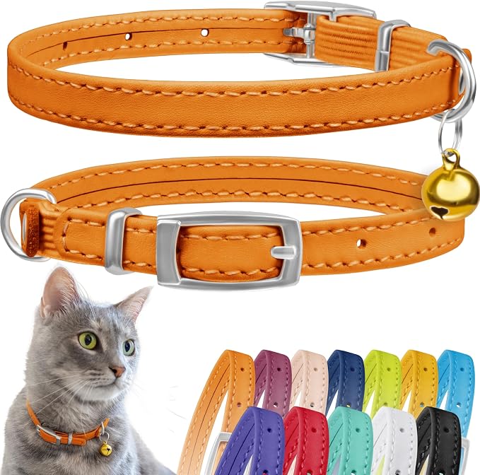 CollarDirect Leather Cat Collar by CollarDirect