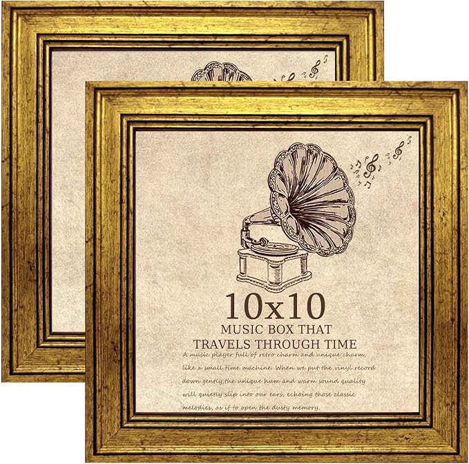 10x10 Picture Frame set of 2-Vintage Frames by TKYGU