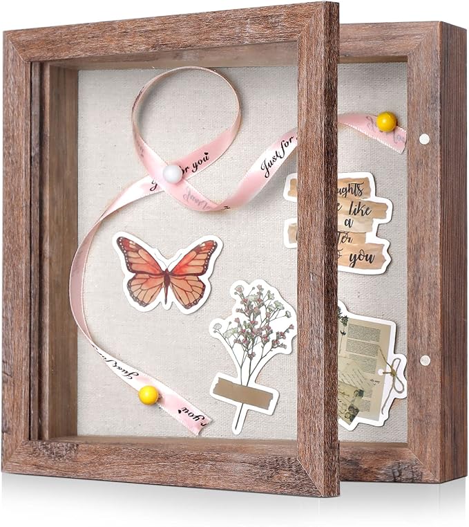 8x8 Shadow Box Frame with Linen Back by Califortree