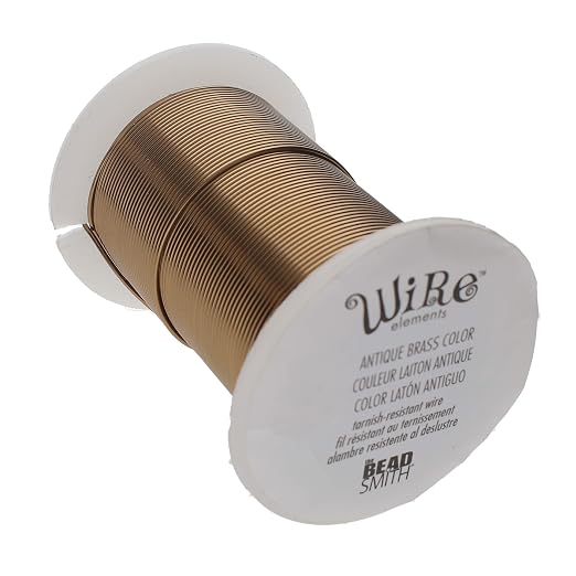 The Beadsmith Wire Elements 26-Gauge Lacquered Tarnish-Resistant Copper Wire by TheBeadsmith