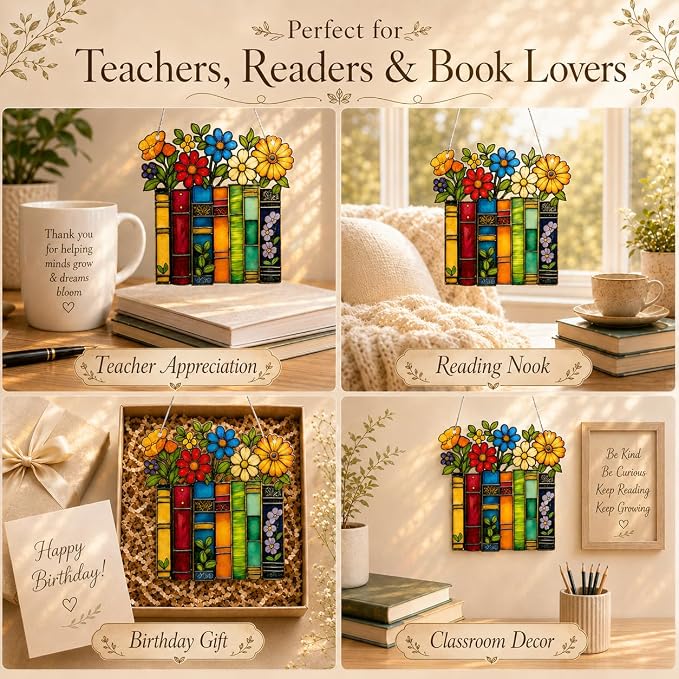 Book Lovers Gifts Book Ornament, Teacher Gifts - Image 7