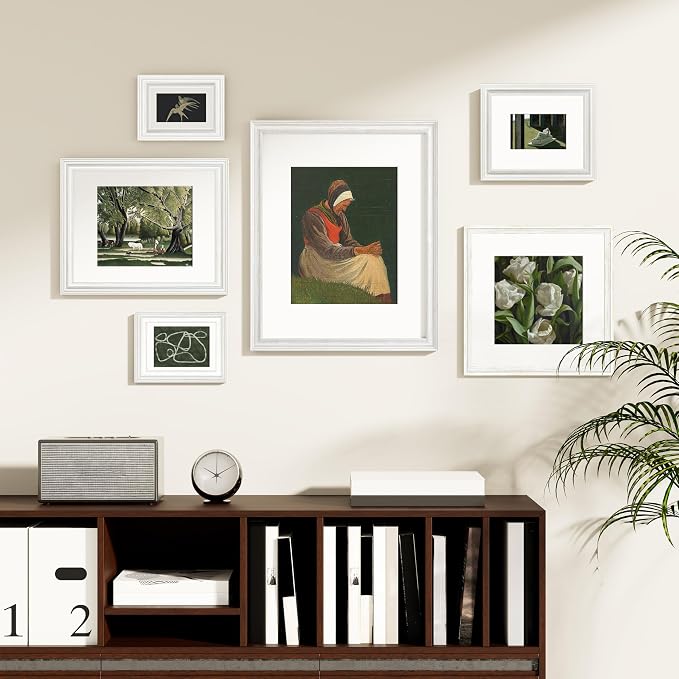 Vittanly 5x7 Picture Frames Set of 2, Ornate Vintage Photo Frame - Image 8