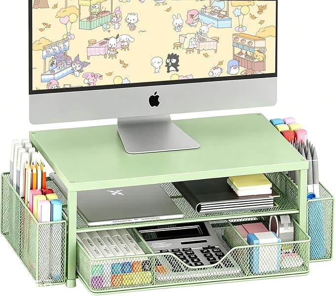 OPNICE Desk Organizers and Accessories, Computer Monitor Stand Riser by OPNICE