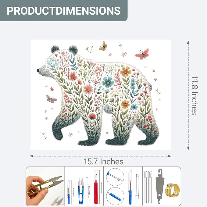 HKLIOPU Stamped Cross Stitch Kits - Image 3