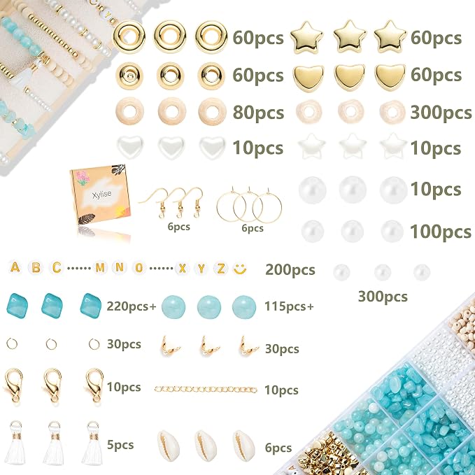 Xylise Jewelry Making Supplies Kit Natural Stone Beads - Image 2