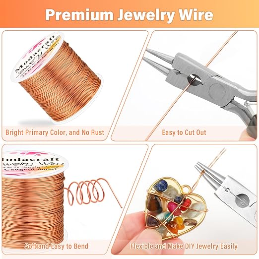 Modacraft 22 Gauge Copper Wire for Jewelry Making - Image 2