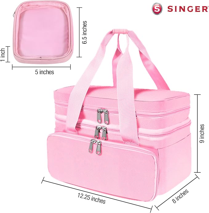 SINGER Sewing Accessories Organizer – Double Layer Portable Sewing Storage Bag - Image 6