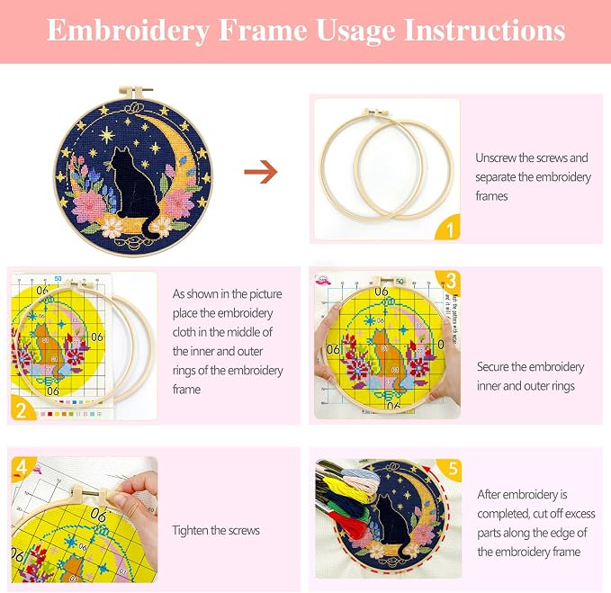 Zhenqing Cat Stamped Cross Stitch Kits - Image 5