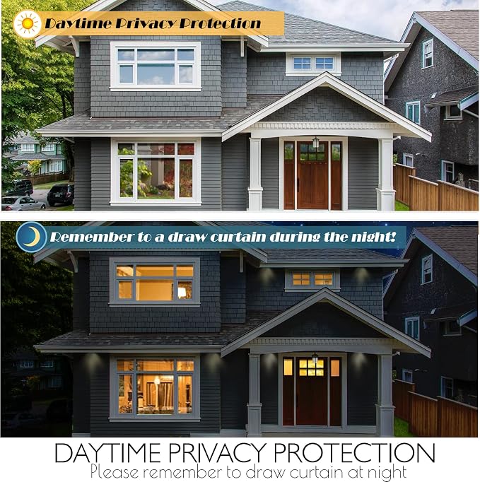 HIDBEA Window Privacy Film Daytime, Heat Control Sun Blocking Anti UV - Image 6