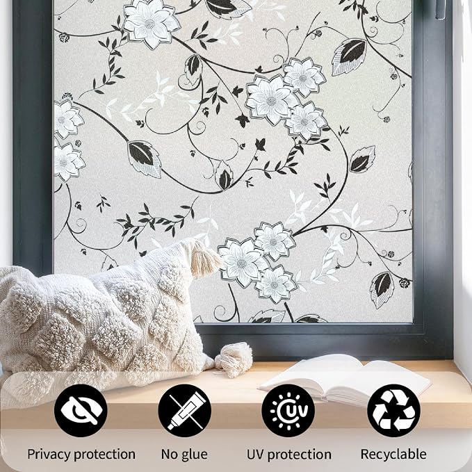 Bloss Frosted Privacy Window Film - Image 6