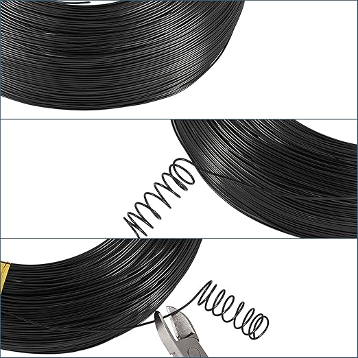 Fashewelry 984 Feet 0.8mm Black Aluminum Wire Bendable Metal Craft Wire String for Beading Sculpting Jewelry Making