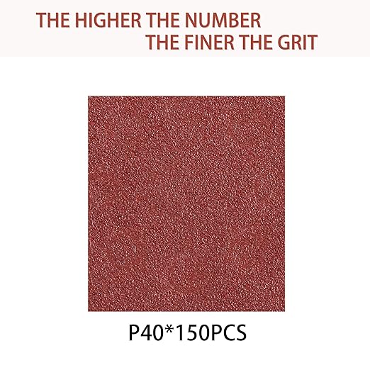 150pcs 40 Grit Sanding Discs, 5-Inch 8-Hole Sandpaper, for Woodworking or Automotive