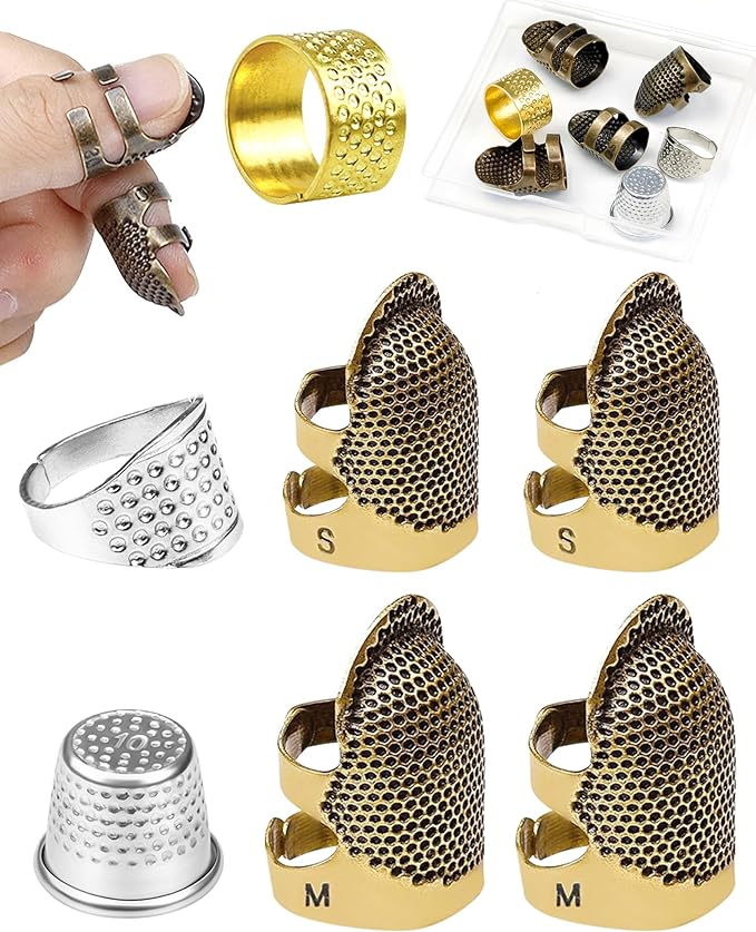 FIVEIZERO Thimble Kit– 7 PCS Sewing Thimbles by FIVEIZERO