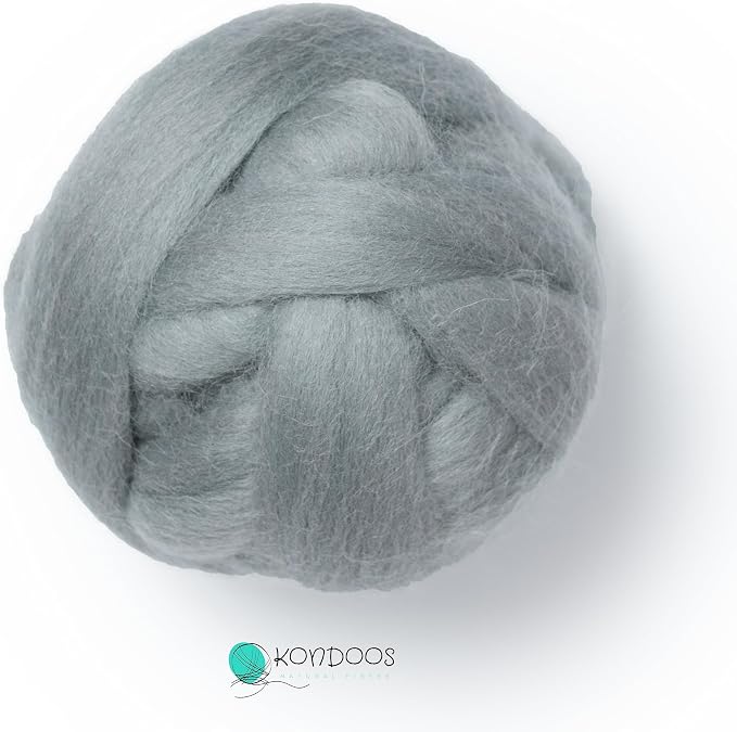 Kondoos Natural Wool roving, 2 OZ. Best Wool - Image 4