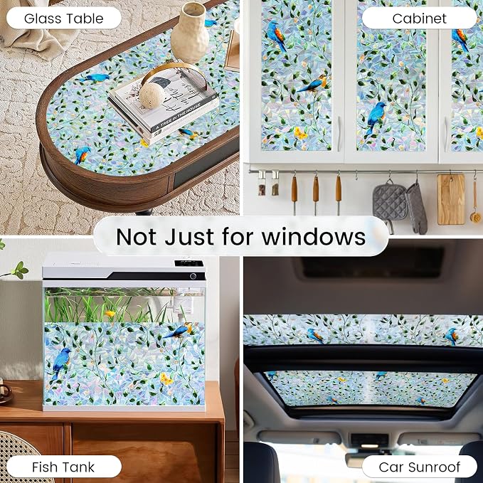 DKTIE Country Rustic Stain Glass Window Film - Image 9