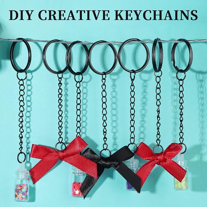 Teenitor 524PCS Keychain Making Kit, Keychain Craft Supplies Key Chain Clips - Image 3