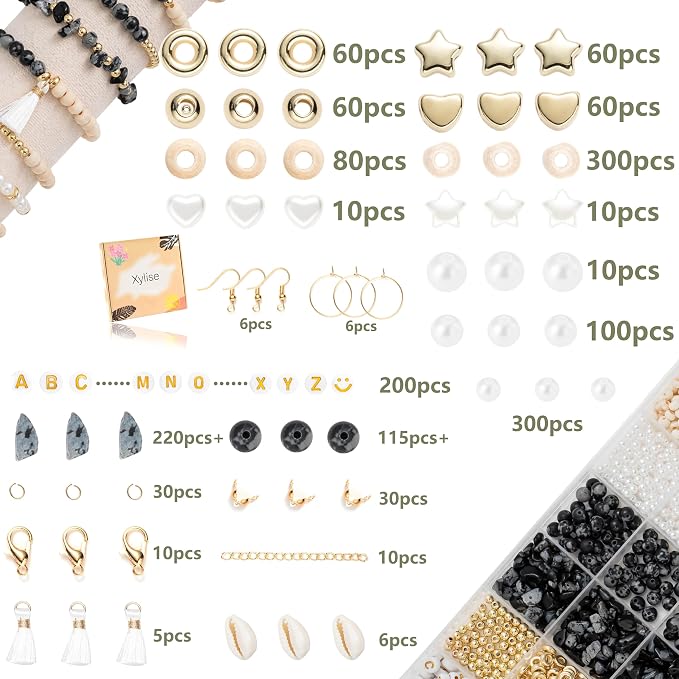 Xylise Jewelry Making Supplies Kit Natural Stone Beads - Image 2