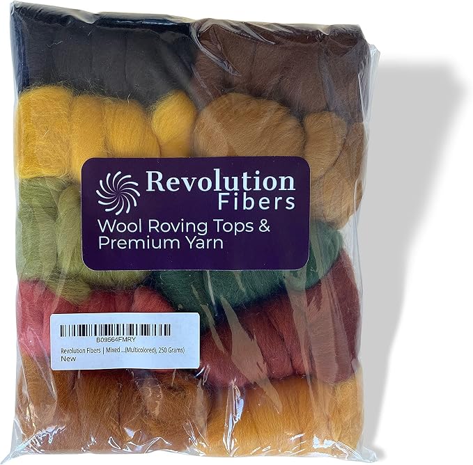 Revolution Fibers | Mixed Merino Wool Variety Pack | Perfect Wool Roving - Image 7