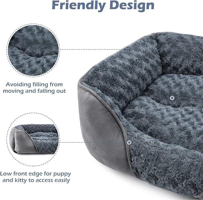 INVENHO Rectangle Washable Orthopedic Dog Bed - Image 5
