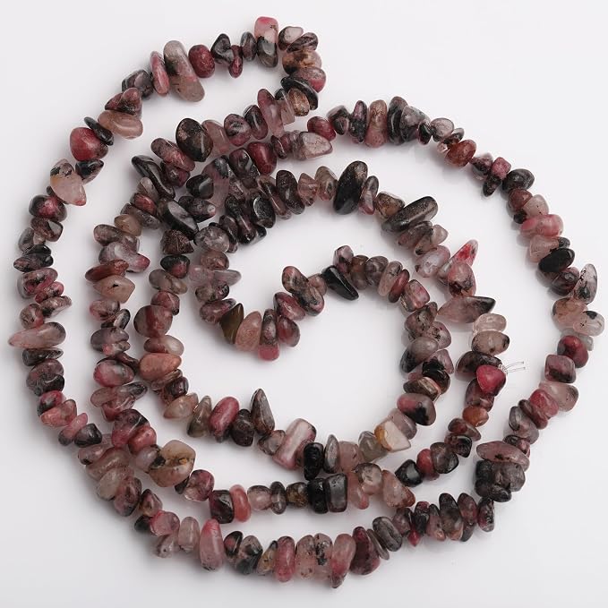 200 Pcs Crystal Chip Beads for Jewelry Making 5-8mm Rhodonite | Natural Chip - Image 9