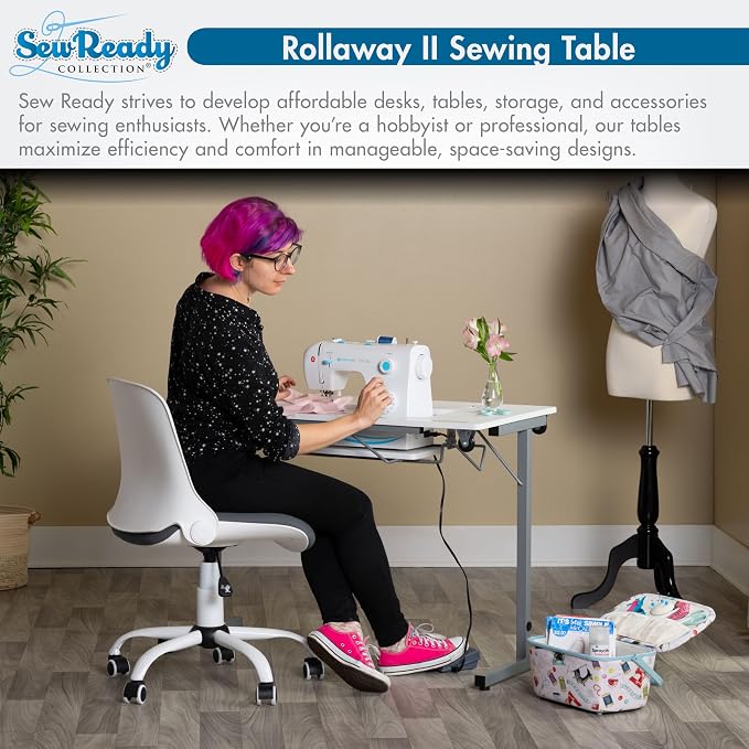 Sew Ready Portable Sewing Table, Computer or Office Desk - Image 6