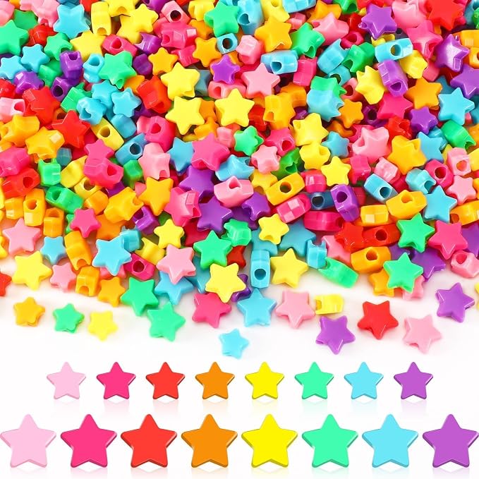 Augshy 700Pcs Star Pony Beads by Augshy