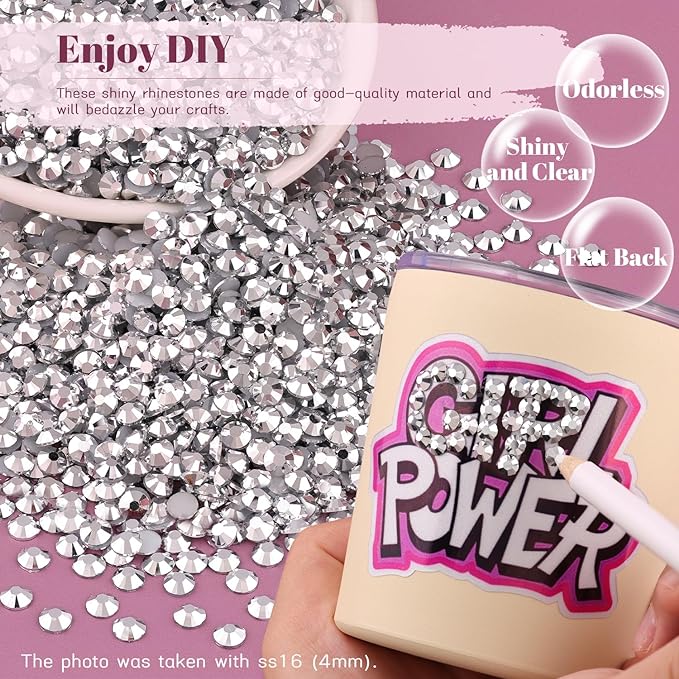 8000PCS 3mm Resin Rhinestones Bulk - Image 4
