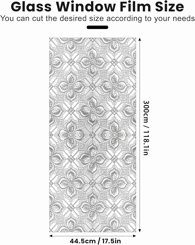 Stained Glass Window Privacy Film Static Cling - Image 2