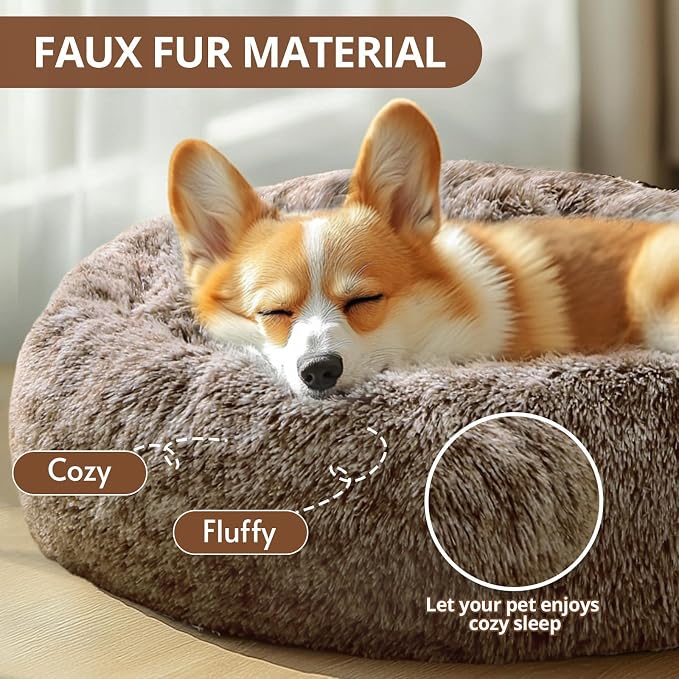 JOLLYVOGUE Calming Small Dog & Cat Bed - Image 2