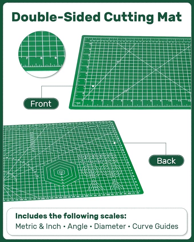 Self Healing Cutting Mat, Double-Sided Rotary Cutting Mat - Image 2