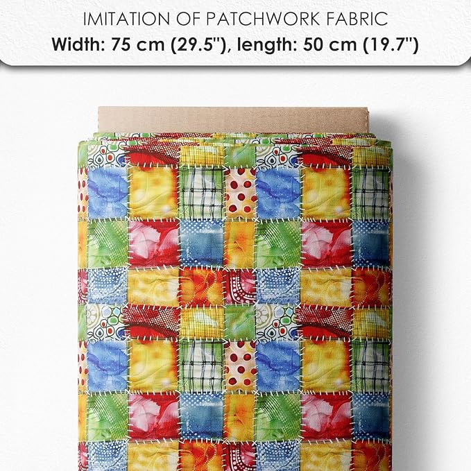 Fruit Patchwork Cotton Fabric Panel – 6 Fruit Designs + Bonus Patchwork Sheet - Image 7