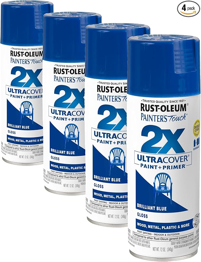 Rust-Oleum 334027 Painter's Touch 2X Ultra Cover Spray Paint, 12 oz, Gloss by Rust-Oleum