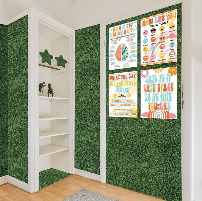 Inkspire Grass Bulletin Board Paper Roll, 14.8FTx47IN Large Reusable Waterproof - Image 7