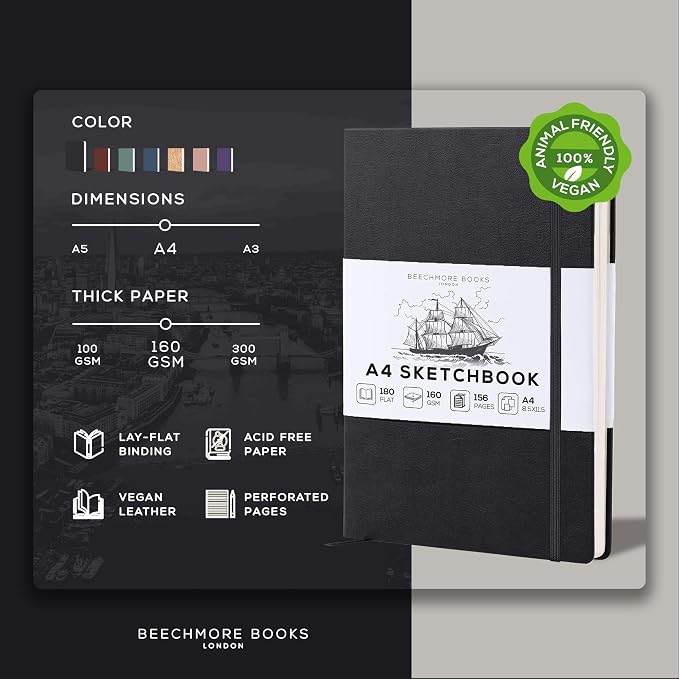 Beechmore Books A4 Mixed Media Sketchbook - Image 2