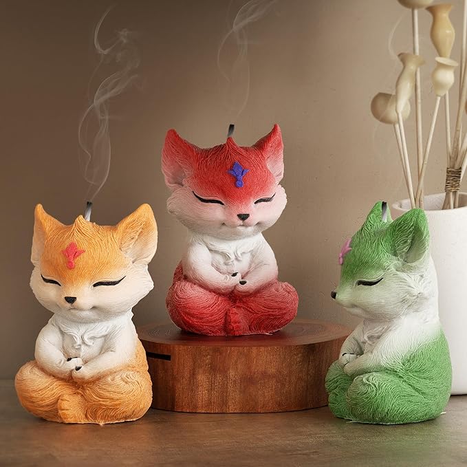 Fox Candle Soap Mold Animal Resin Casting Mold for Wolf, Candle Making, Home Decor - 3D Silicone Mold