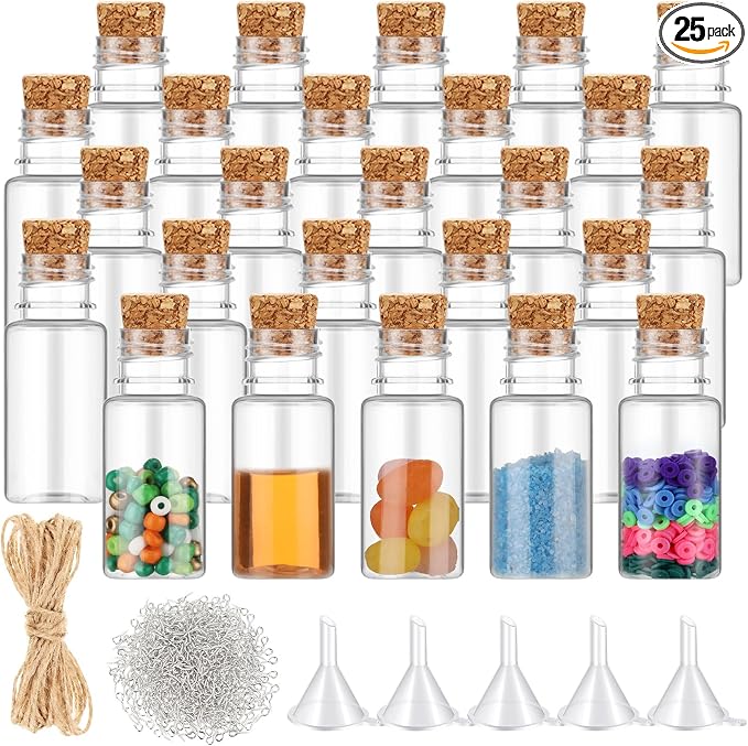 Bokon 25set 10ml Mini Plastic Bottles by Bokon