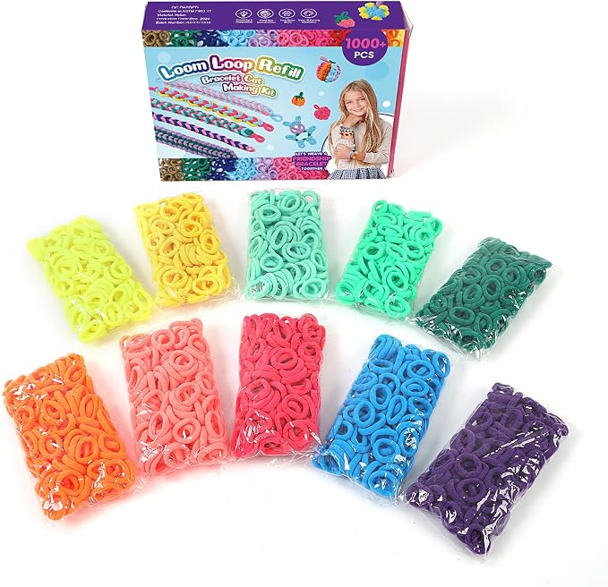 IQBOX 1000 Pcs Cloth Loom Bands Refill - Image 7