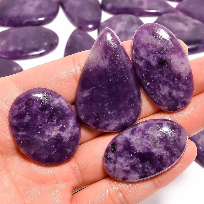 Natural Loose Gemstone 5 Piece Cabochons Lot Jewelry Making Loose Gemstone - Image 2