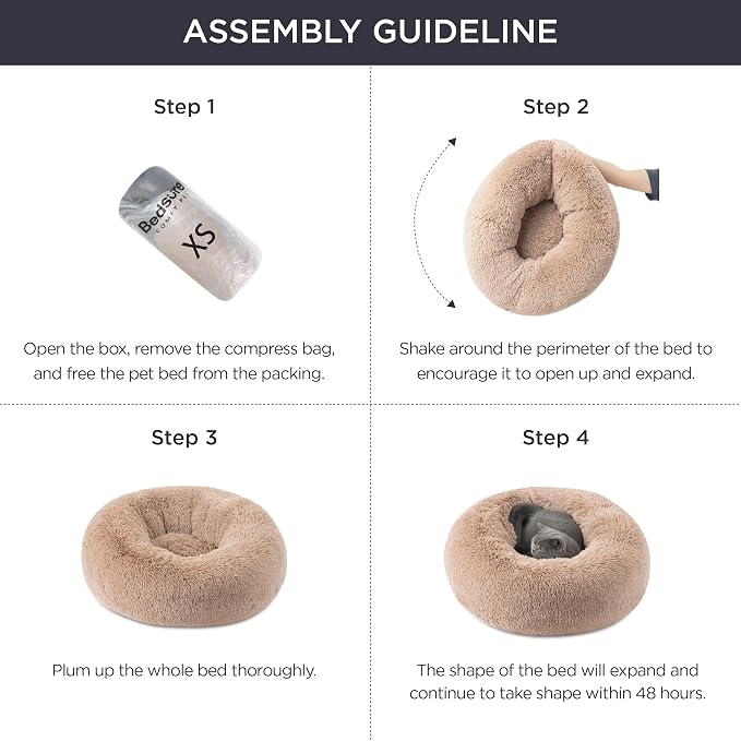 Bedsure Calming Dog Bed for Small Medium Dogs - Image 6
