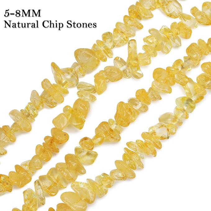 456 PCs Natural Chip Stone Beads, 5-8mm Irregular Multicolor Gemstones Loose - Image 3