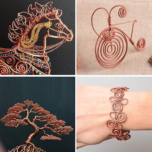 Aluminum Craft Wire, 75 Feet 1.5mm/ 16 Gauge Copper Bendable Soft Metal Aluminum Wire Roll Bulk for DIY Crafts Sculpting Jewelry Making