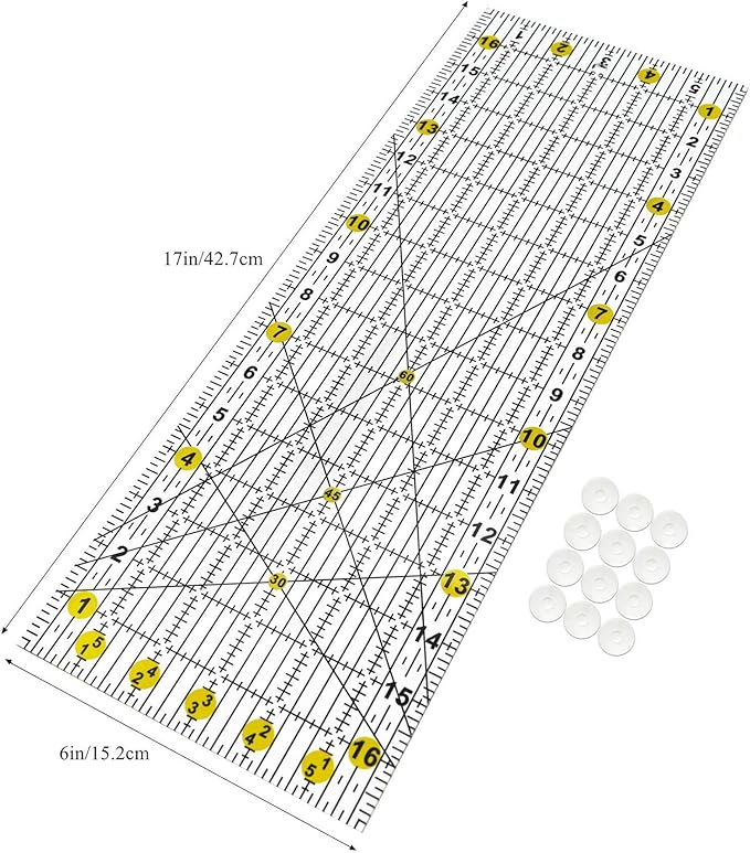Quilting Ruler, Quilting Templates, Sewing Quilt Rulers, Acrylic Curved Corner - Image 2