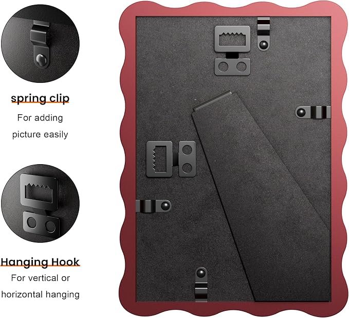 4x6 Wavy Picture Frame With Mat - Image 2