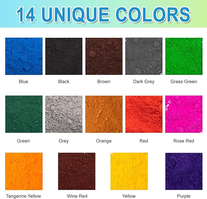GOODTAKE 5 Pounds Bulk Concrete Pigment, Black Iron Oxide Pigment Powder, Concrete Cement Dye Color Powder for Pastel Tile Paint Cement Mortar Grout (Black, 5 Pounds)