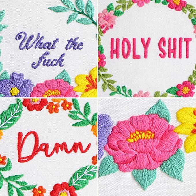 Louise Maelys 3 Pack Flower Embroidery Kit - Image 4
