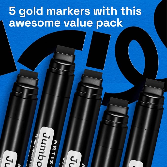 ARTISTRO 5 Black Paint Pen for Rock, Painting - Image 6
