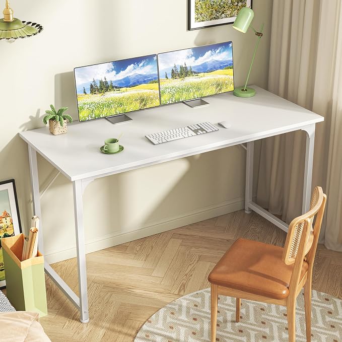 Huuger Computer Desk, 48 Inch Office Desk, Gaming Desk - Image 2