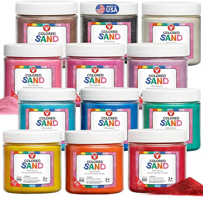 Hygloss Colored Sand for Crafts by HyglossProductsInc