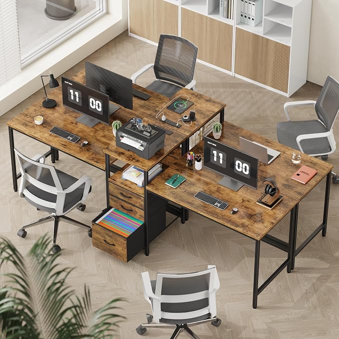GYIIYUO 93'' Two Person Desk - Image 7
