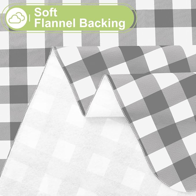 Smiry Oval Table Cloth, Waterproof Vinyl Tablecloths - Image 4